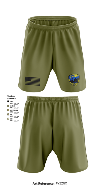 Crime Reduction Task Force 47911352 Athletic Shorts With Pockets - 2