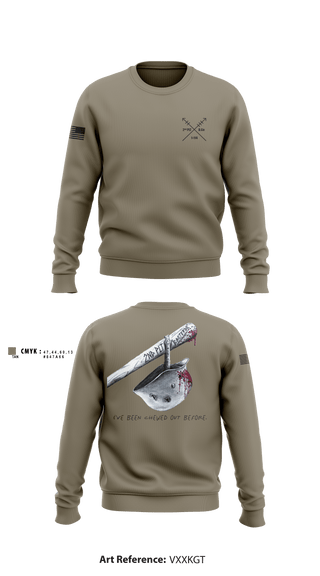 Crew Neck Sweatshirt, 2nd PLT Baseterds, National Guard, Teamtime, Team time, sublimation, custom sports apparel, team uniforms, spirit wear, spiritwear, sports uniforms, custom shirts, team store, custom team store, fundraiser sports, apparel fundraiser