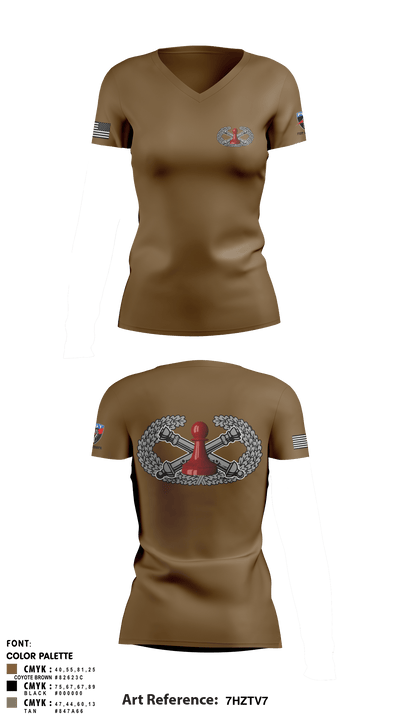 DET 1 HHB 1-258 FA 53026812 Women's Short Sleeve V-neck Shirt - 12