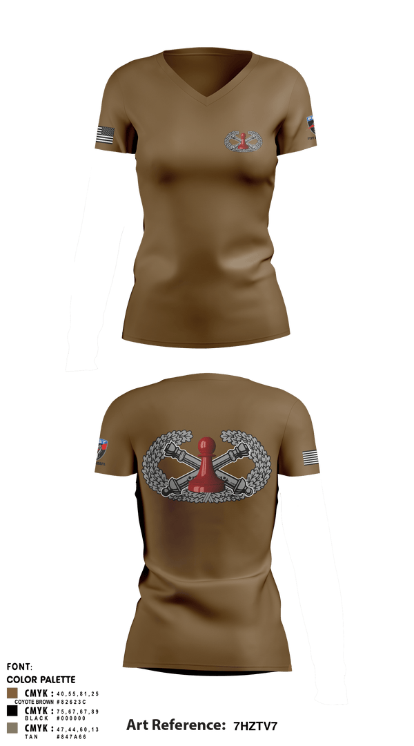 Women's Short Sleeve Vneck Shirt, , National Guard, Teamtime, Team time, sublimation, custom sports apparel, team uniforms, spirit wear, spiritwear, sports uniforms, custom shirts, team store, custom team store, fundraiser sports, apparel fundraiser