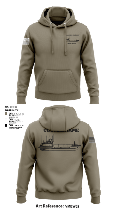 USAV NEW ORLEANS 71944163 Hoodie - 50
