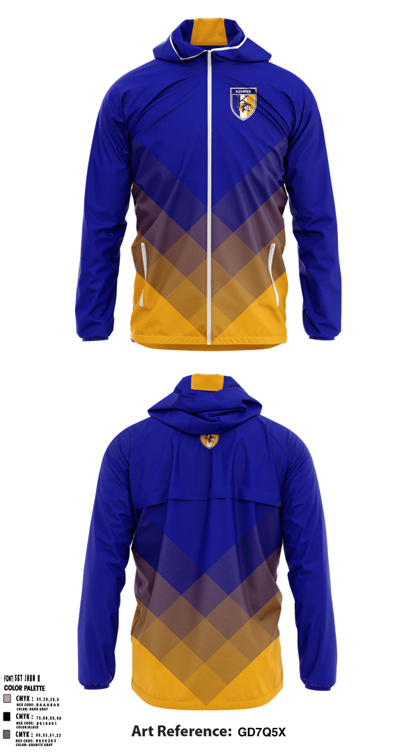 Windbreaker, Kemper County High School, Spirit Store, Teamtime, Team time, sublimation, custom sports apparel, team uniforms, spirit wear, spiritwear, sports uniforms, custom shirts, team store, custom team store, fundraiser sports, apparel fundraiser