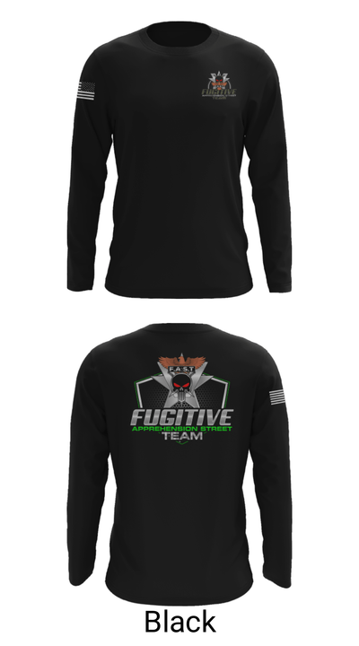 Fugitive apprehension street team 48139559 Long Sleeve Performance Shirt - 3