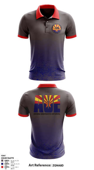 Short Sleeve Performance Polo, Arizona Underwater Explorers, , Teamtime, Team time, sublimation, custom sports apparel, team uniforms, spirit wear, spiritwear, sports uniforms, custom shirts, team store, custom team store, fundraiser sports, apparel fundraiser