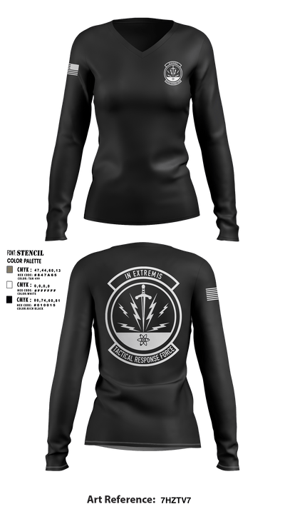 TRF 57839802 Women's Long Sleeve V-neck Shirt - 3
