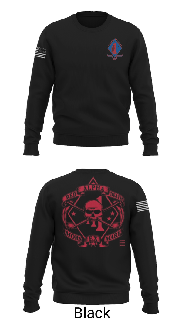 Crew Neck Sweatshirt, , Marines, Teamtime, Team time, sublimation, custom sports apparel, team uniforms, spirit wear, spiritwear, sports uniforms, custom shirts, team store, custom team store, fundraiser sports, apparel fundraiser