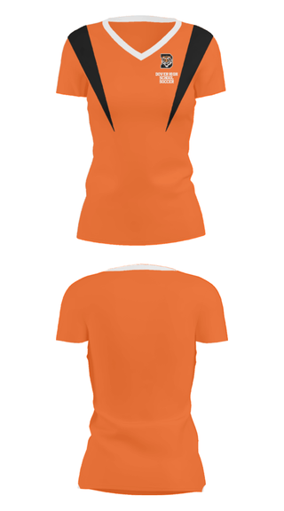 Women's Short Sleeve Vneck Shirt, Dover High School Soccer, Men's Soccer, Teamtime, Team time, sublimation, custom sports apparel, team uniforms, spirit wear, spiritwear, sports uniforms, custom shirts, team store, custom team store, fundraiser sports, apparel fundraiser