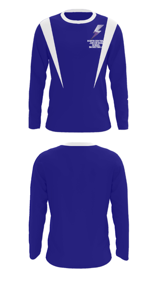 Long Sleeve Performance Shirt, North Central Junior High School Basketball, Men's Basketball, Teamtime, Team time, sublimation, custom sports apparel, team uniforms, spirit wear, spiritwear, sports uniforms, custom shirts, team store, custom team store, fundraiser sports, apparel fundraiser