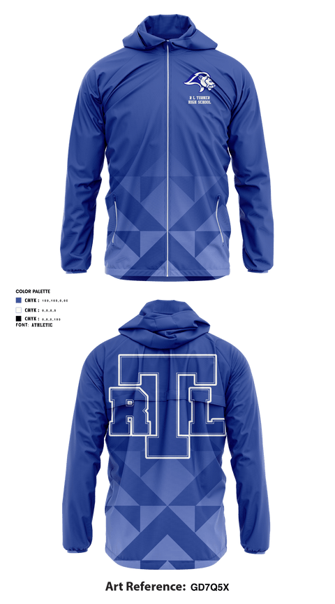 Windbreaker, R L Turner High School Baseball, Baseball, Teamtime, Team time, sublimation, custom sports apparel, team uniforms, spirit wear, spiritwear, sports uniforms, custom shirts, team store, custom team store, fundraiser sports, apparel fundraiser