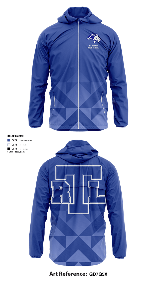 Windbreaker, R L Turner High School Baseball, Baseball, Teamtime, Team time, sublimation, custom sports apparel, team uniforms, spirit wear, spiritwear, sports uniforms, custom shirts, team store, custom team store, fundraiser sports, apparel fundraiser