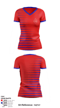 Extige 98167829 Women's Short Sleeve V-neck Shirt - 1