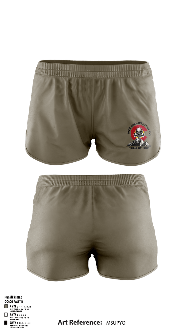Ranger Panties, 10th Chemical Company, , Teamtime, Team time, sublimation, custom sports apparel, team uniforms, spirit wear, spiritwear, sports uniforms, custom shirts, team store, custom team store, fundraiser sports, apparel fundraiser
