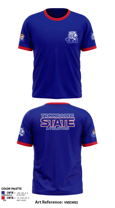 Tennessee State University Cheer 58135381 Short Sleeve Performance Shirt - 1