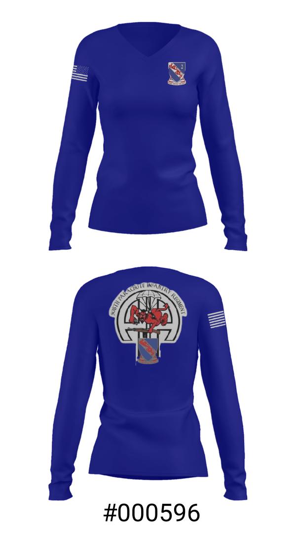 Women's Long Sleeve Vneck Shirt, , Army, Teamtime, Team time, sublimation, custom sports apparel, team uniforms, spirit wear, spiritwear, sports uniforms, custom shirts, team store, custom team store, fundraiser sports, apparel fundraiser