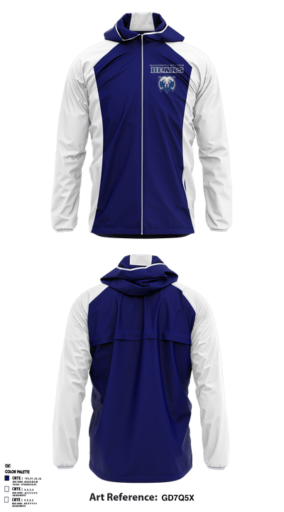 Mammoth Spring High School 96477441 Windbreaker - 1