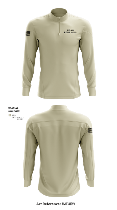 USAG Fort Sill 33635328 Quarter Zip Jacket - 5