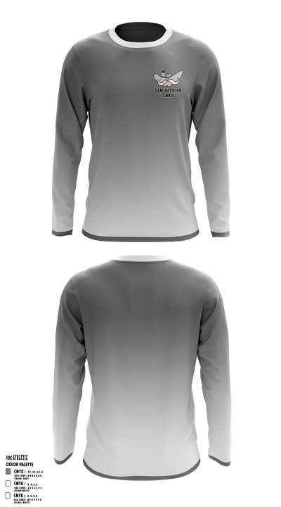 Sam Rayburn High School Tennis 5088287 Long Sleeve Performance Shirt - 1