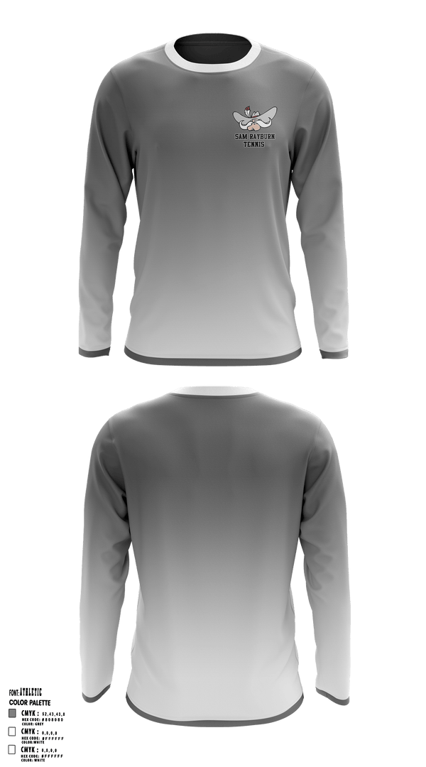 Long Sleeve Performance Shirt, Sam Rayburn High School Tennis, Tennis, Teamtime, Team time, sublimation, custom sports apparel, team uniforms, spirit wear, spiritwear, sports uniforms, custom shirts, team store, custom team store, fundraiser sports, apparel fundraiser