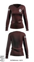 549th MWD DET 24763161 Women's Long Sleeve V-neck Shirt - 1