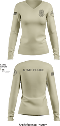 District 13 TF 92193766 Women's Long Sleeve V-neck Shirt - 10