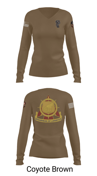 382nd CSSB 66174892 Women's Long Sleeve V-neck Shirt - 37