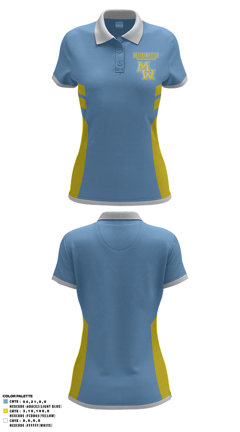 Women's Short Sleeve Performance Polo, Maine West High School Wrestling, Wrestling, Teamtime, Team time, sublimation, custom sports apparel, team uniforms, spirit wear, spiritwear, sports uniforms, custom shirts, team store, custom team store, fundraiser sports, apparel fundraiser