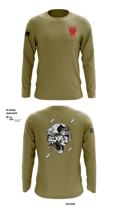 1-111th IN BN 37171288 Long Sleeve Performance Shirt - 4