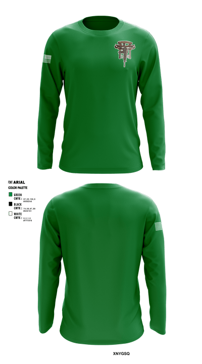V 3/4 69183228 Long Sleeve Performance Shirt - 1