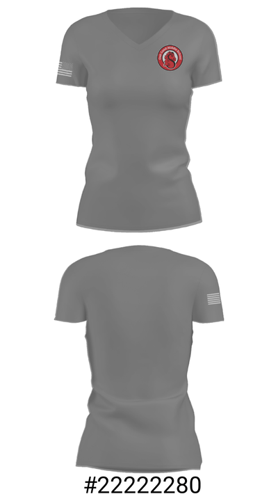 Oak-Land Middle School Cross Country 84378074 Women's Short Sleeve V-neck Shirt - 17