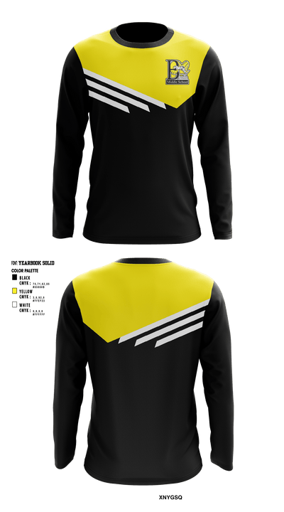 Beman Middle School 77813772 Long Sleeve Performance Shirt - 1