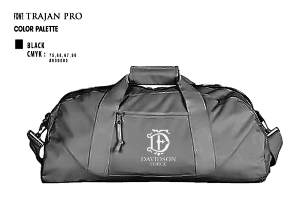 Duffle Bag, Davidson Forge, , Teamtime, Team time, sublimation, custom sports apparel, team uniforms, spirit wear, spiritwear, sports uniforms, custom shirts, team store, custom team store, fundraiser sports, apparel fundraiser