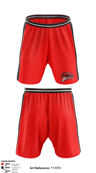 Union Grove High School Cheer 8056600 Athletic Shorts With Pockets - 1