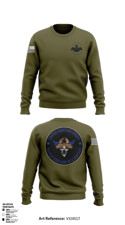 Central Coast Safe Streets Task Force 34616845 Crew Neck Sweatshirt - 1