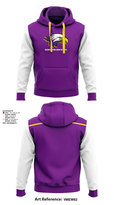 Harrisburg High School Baseball 13049822 Hoodie - 1