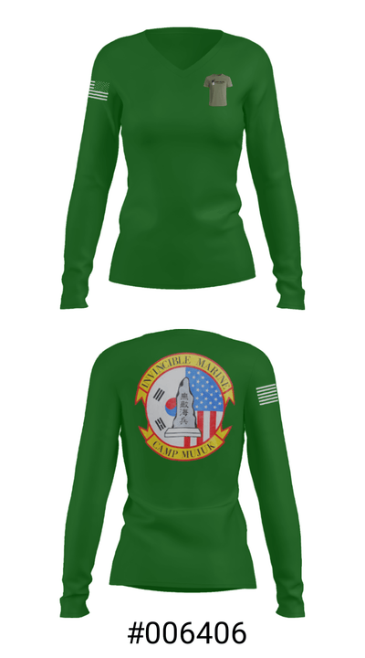 HMLA 169 27722426 Women's Long Sleeve V-neck Shirt - 35