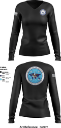 SDC-Cables 96659915 Women's Long Sleeve V-neck Shirt - 1