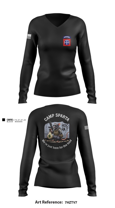 82nd 79729801 Women's Long Sleeve V-neck Shirt - 1
