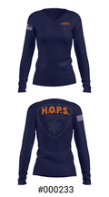 HOPS EMS 88989109 Women's Long Sleeve V-neck Shirt - 37