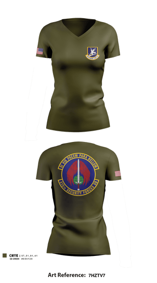 Women's Short Sleeve Vneck Shirt, 315 SFS CHS, Air Force, Teamtime, Team time, sublimation, custom sports apparel, team uniforms, spirit wear, spiritwear, sports uniforms, custom shirts, team store, custom team store, fundraiser sports, apparel fundraiser