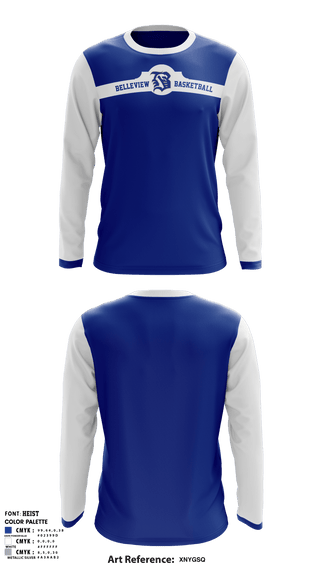 Long Sleeve Shooting Shirt, Belleview High School Basketball, Men's Basketball, Teamtime, Team time, sublimation, custom sports apparel, team uniforms, spirit wear, spiritwear, sports uniforms, custom shirts, team store, custom team store, fundraiser sports, apparel fundraiser