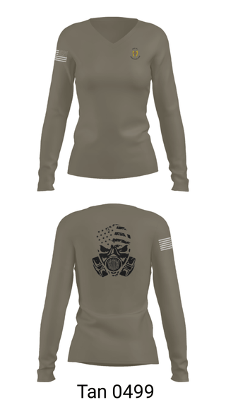 Women's Long Sleeve Vneck Shirt, , Air Force, Teamtime, Team time, sublimation, custom sports apparel, team uniforms, spirit wear, spiritwear, sports uniforms, custom shirts, team store, custom team store, fundraiser sports, apparel fundraiser