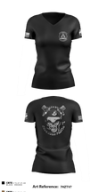 341 SFS 57712638 Women's Short Sleeve V-neck Shirt - 1
