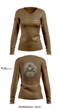 Weapons Training Battalion 3430348 Women's Long Sleeve V-neck Shirt - 4