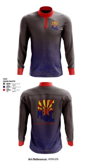 Quarter Zip Jacket, Arizona Underwater Explorers, , Teamtime, Team time, sublimation, custom sports apparel, team uniforms, spirit wear, spiritwear, sports uniforms, custom shirts, team store, custom team store, fundraiser sports, apparel fundraiser