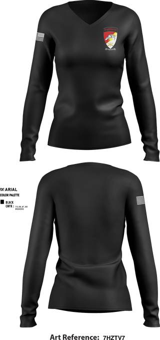 Women's Long Sleeve Vneck Shirt, 3-17 ACS, , Teamtime, Team time, sublimation, custom sports apparel, team uniforms, spirit wear, spiritwear, sports uniforms, custom shirts, team store, custom team store, fundraiser sports, apparel fundraiser
