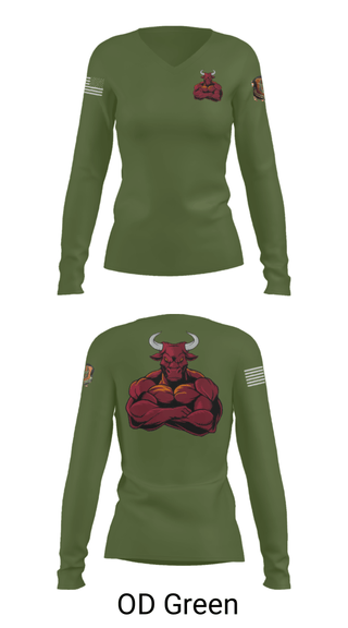 Women's Long Sleeve Vneck Shirt, , Air Force, Teamtime, Team time, sublimation, custom sports apparel, team uniforms, spirit wear, spiritwear, sports uniforms, custom shirts, team store, custom team store, fundraiser sports, apparel fundraiser