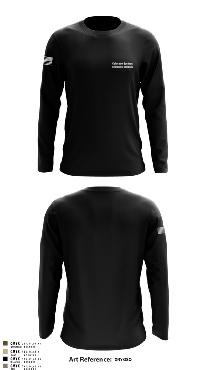 Colorado Springs Recruiting Company 18655680 Long Sleeve Performance Shirt - 1