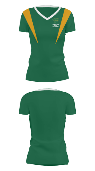 Women's Short Sleeve Vneck Shirt, Peoria High School Volleyball, Men's Volleyball, Teamtime, Team time, sublimation, custom sports apparel, team uniforms, spirit wear, spiritwear, sports uniforms, custom shirts, team store, custom team store, fundraiser sports, apparel fundraiser