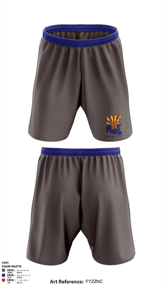 Athletic Shorts With Pockets, Arizona Underwater Explorers, , Teamtime, Team time, sublimation, custom sports apparel, team uniforms, spirit wear, spiritwear, sports uniforms, custom shirts, team store, custom team store, fundraiser sports, apparel fundraiser