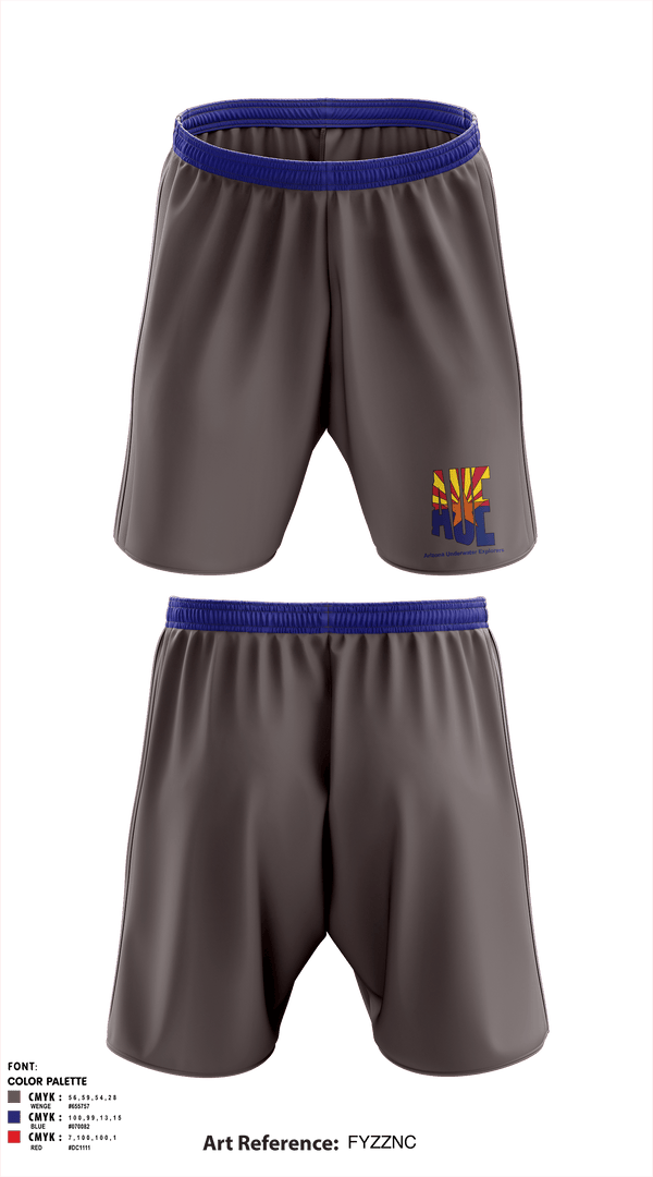 Athletic Shorts With Pockets, Arizona Underwater Explorers, , Teamtime, Team time, sublimation, custom sports apparel, team uniforms, spirit wear, spiritwear, sports uniforms, custom shirts, team store, custom team store, fundraiser sports, apparel fundraiser